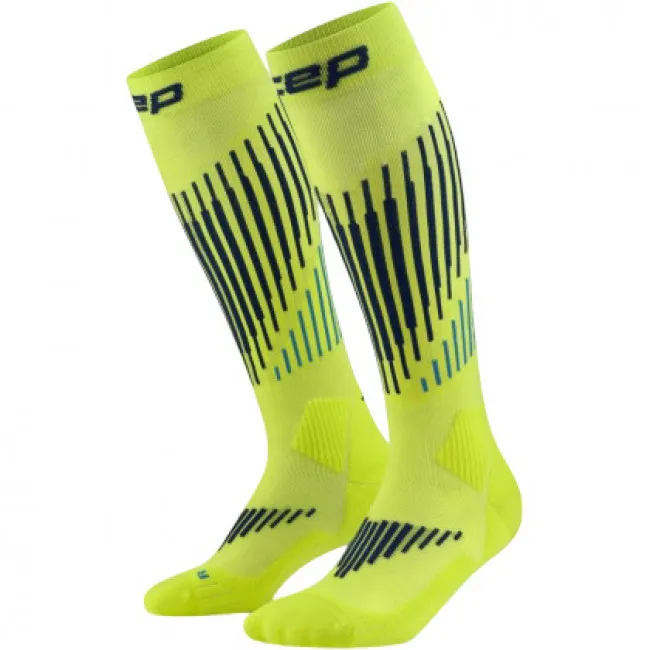 CEP Ski Touring Merino Socks Tall 3.0, skistrømper, dame, gul