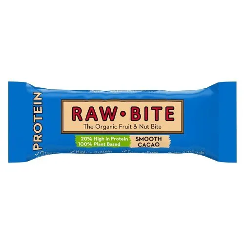 Rawbite Protein Smooth Cacao Økologisk - 45 gram