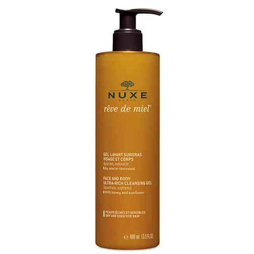 NUXE Rêve De Miel Face and Body Cleansing Gel 400 ml.