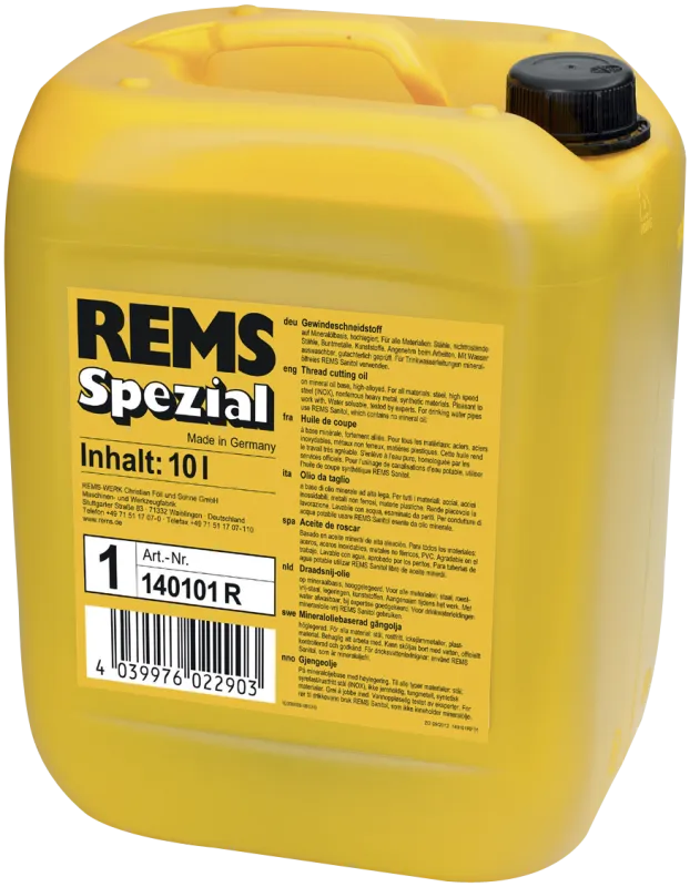 REMS gevindskæreolie Spezial 10 ltr