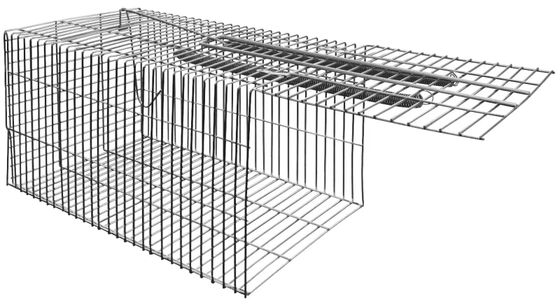 Rottefælde stor, galvaniseret