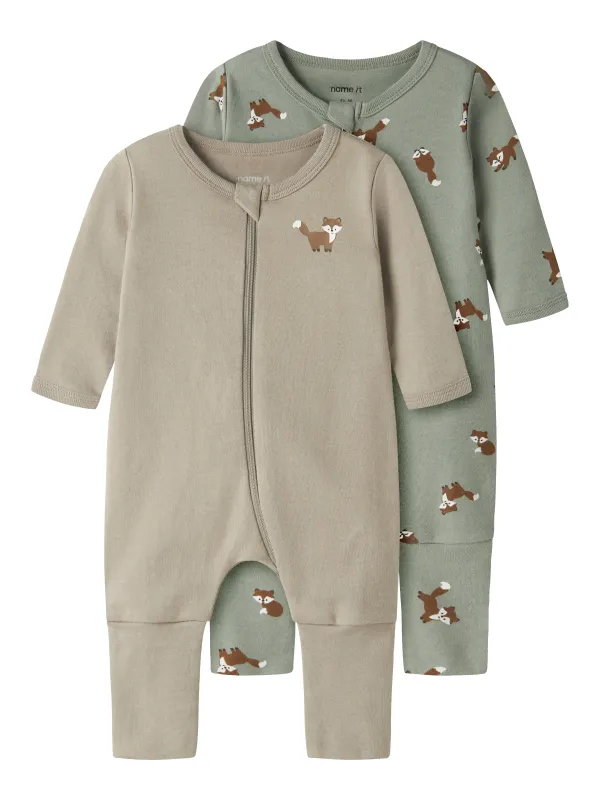Name It Nightsuit 2 pak Fox - Shadow - 50 cm