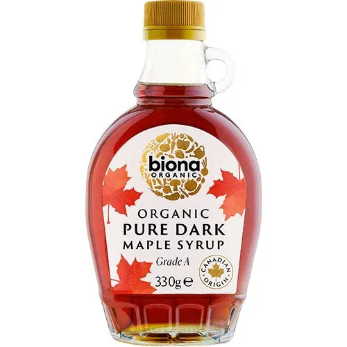 Pure Mørk Ahornsirup Grade A Øko. - 330 gram