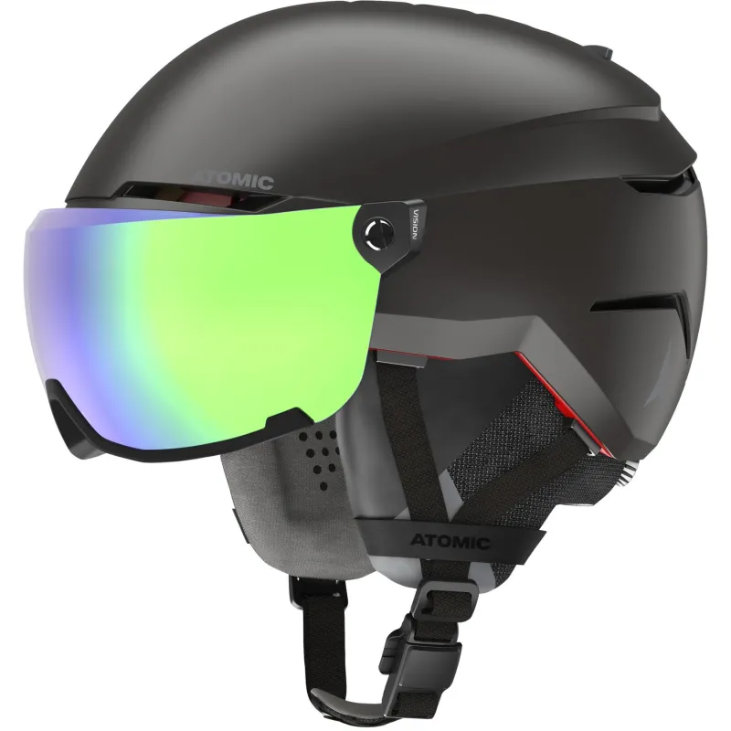 Atomic Savor Amid Visor HD, skihjelm med visir, sort