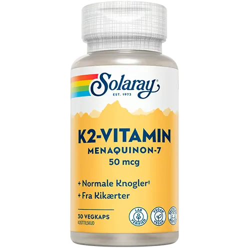 Solaray K2-vitamin 50 mcg (30 kap)