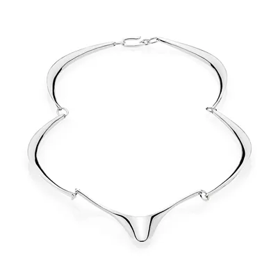 Collier i Sølv med 6 Led - 40 cm