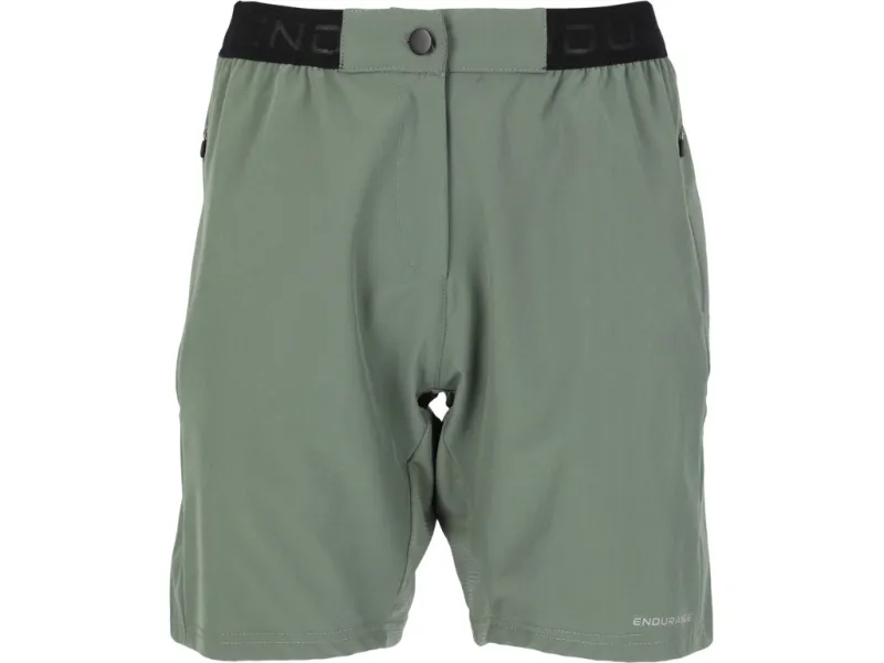 Endurance Macbeth - Hyperstretch Shorts - Dame - Desert Green