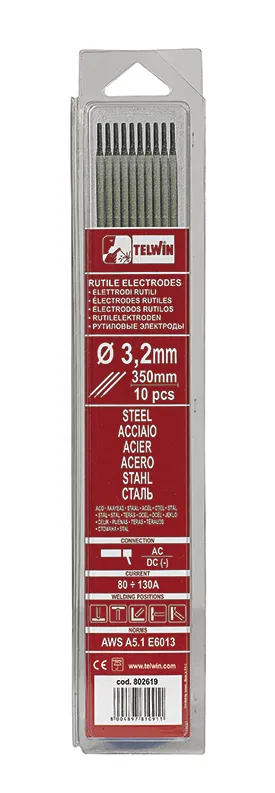 Rutile elektroder Ø 3,2 x 300 mm, 10 stk