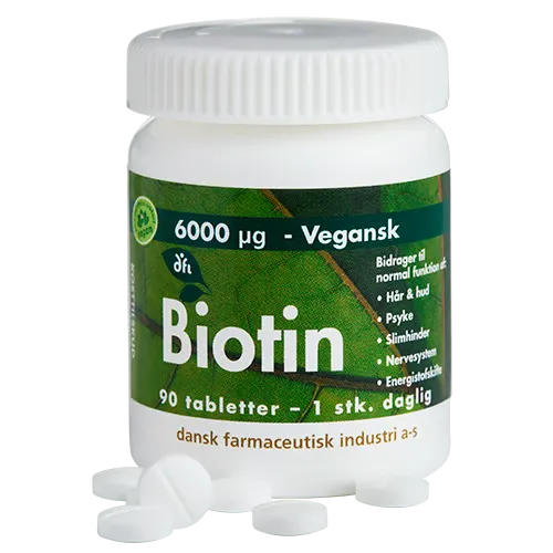 Grønne Vitaminer Biotin 6000 µg (90 tabl)