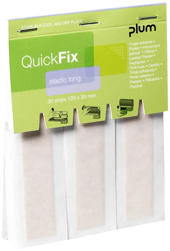 Plasterrefill Plum Quickfix Long elastisk, pk/30