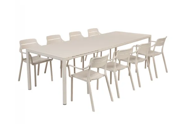 Nardi Tevere Cassia Havemøbelsæt 210-275cm - Sand
