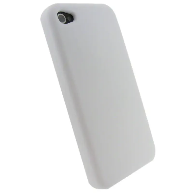 Silikone cover til iPhone 4 & 4S. Hvid.