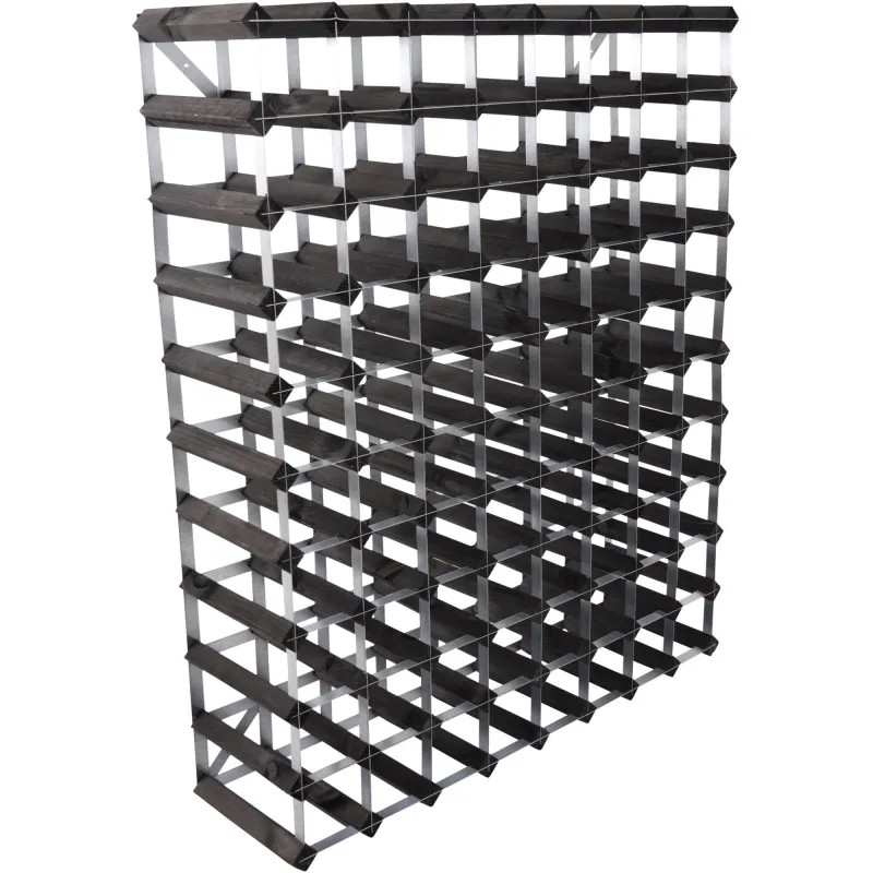 Traditional wine rack Vinstativ Black Ash 90 Flasker