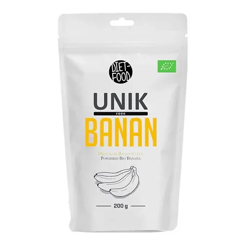 Banan Pulver Øko. - 200 gram