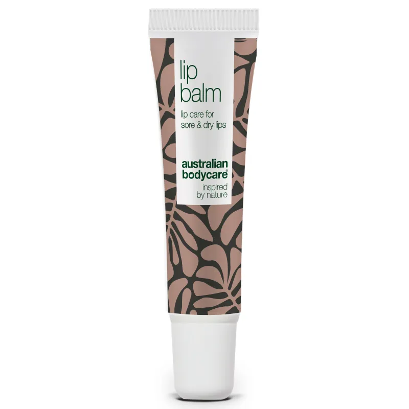 Læbepomade til pleje af tørre læber â Lip balm med Tea Tree Oil til tørre læber og pleje ved forkølelsessår