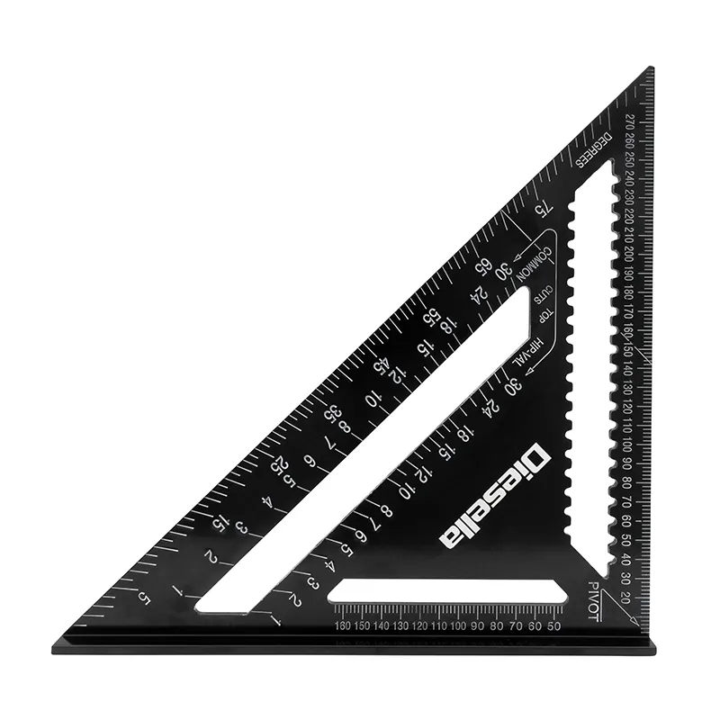 Speedvinkel i aluminum 305x305 mm med sort-oxideret finish