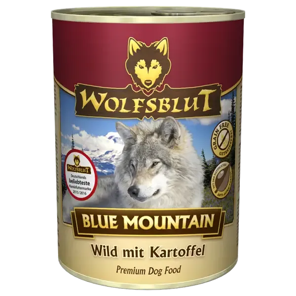 WolfsBlut Blue Mountain Adult dåsemad, 395g