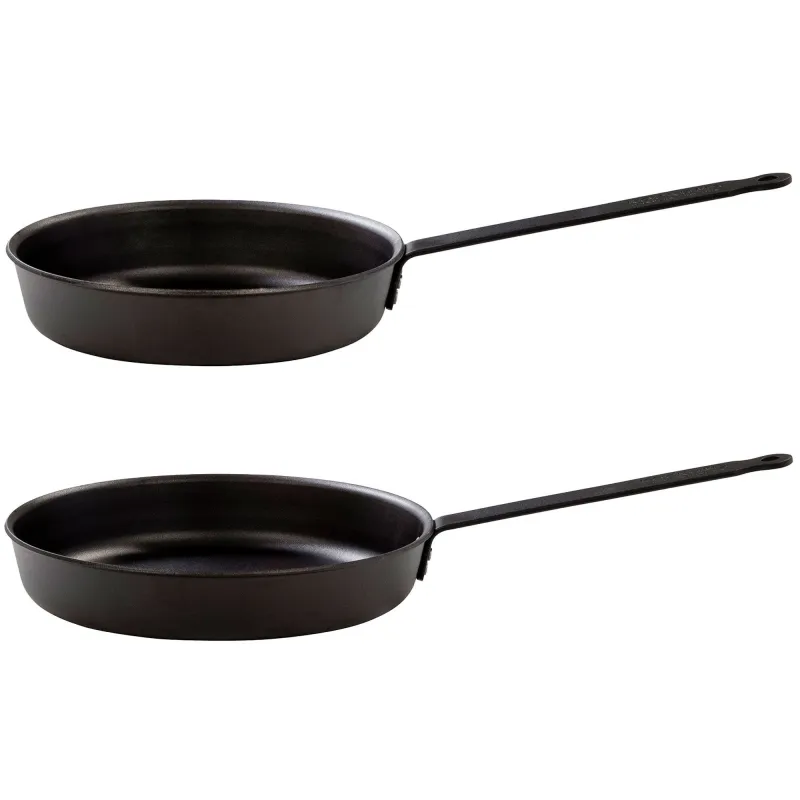 Kockums Jernverk Stegepandesæt kulstål, 24 + 28 cm