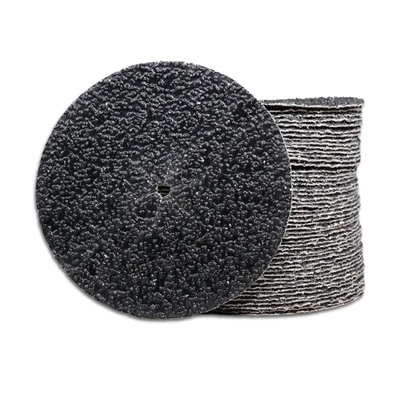 ø150mm Silicium oxid velcro kantrondeller med 8mm centerhul - 50 stk pakke Korn P
