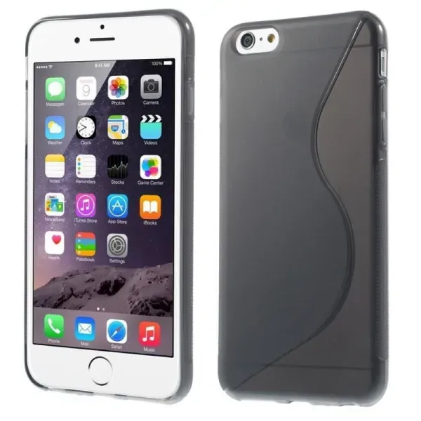 S-Line TPU cover til iPhone 6 Plus/6S Plus. Grå.