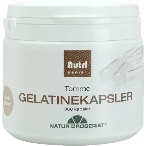Natur Drogeriet Tomme Gelatine Kapsler (360 stk)