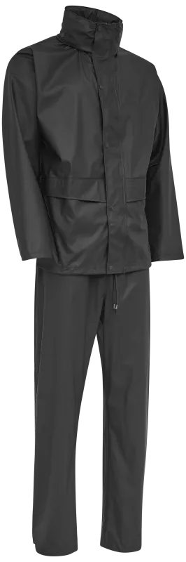 Regnsæt jakke/taljebukser PU 0163124 sort L
