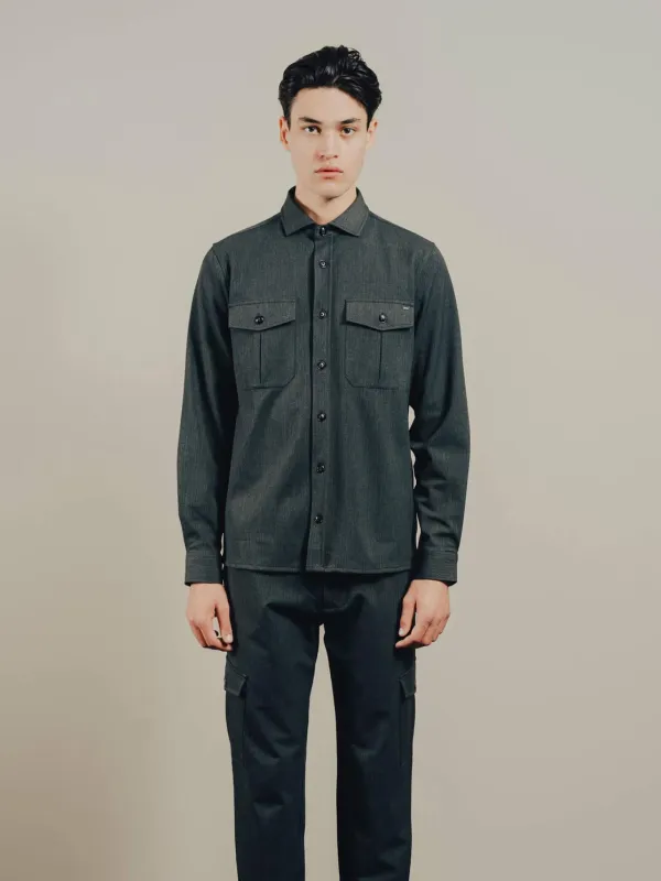 Pre End - Gnious Karim LS Shirt Solid - Herre