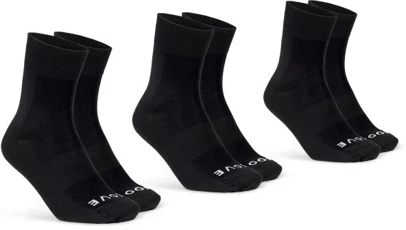 GripGrab Lightweight SL Sokker 3-Pack - Sort