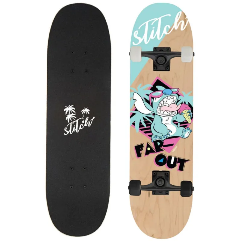 Stitch træ skateboard