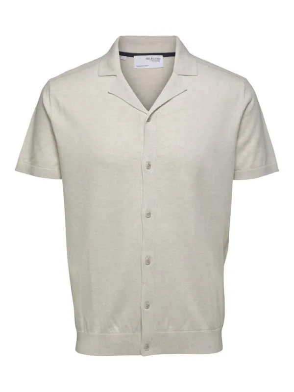 SLHBERG SS KNIT CUBAN CARDIGAN B