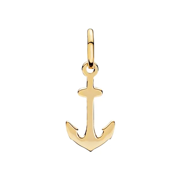 Vedhæng i 8 kt. Guld lille med Anker - 15 x 8 mm