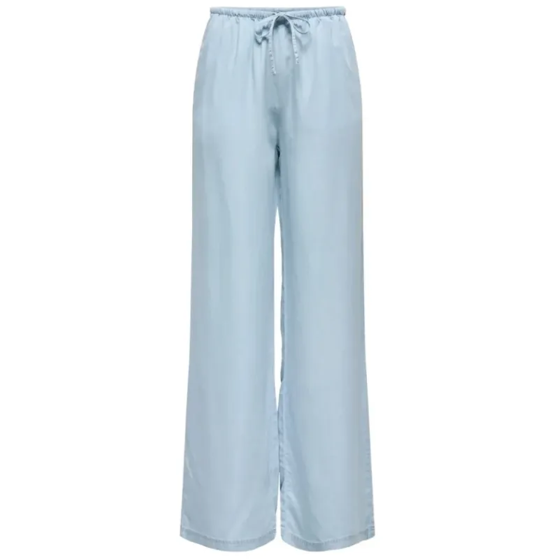 ONLY dame bukser ONLCHARIS - Light Blue Denim