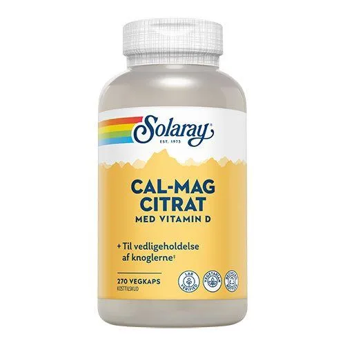 Calcium Magnesium Citrat m. D-vit. - 270 kapsler