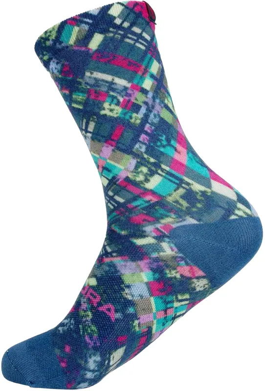 Endura PATCHWORK LTD Print Sock - Barra Blue