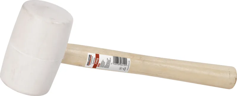 Gummihammer hvid 900 gram