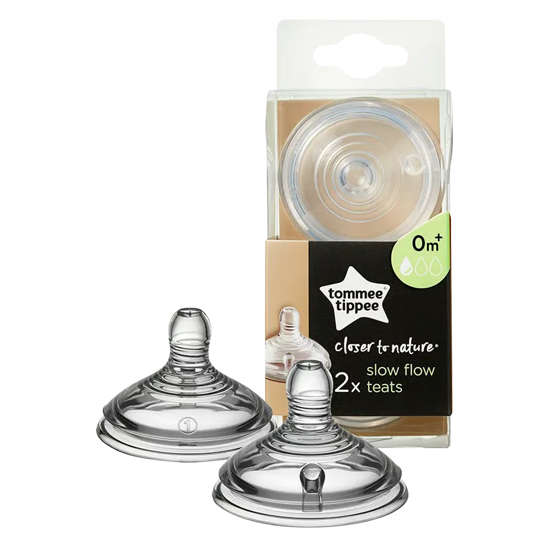 Tommee Tippee Closer To Nature Flaskesut 0+ Mdr. Slow Flow (2 stk)