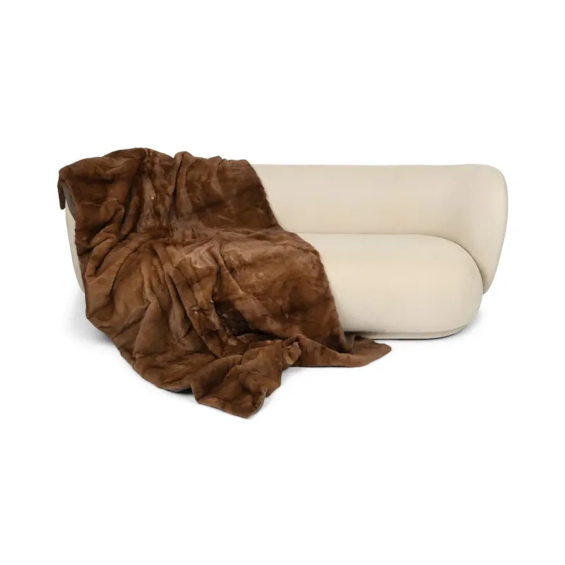 Minkplaid | Bagside af kashmir | Redglow | 126x212 cm