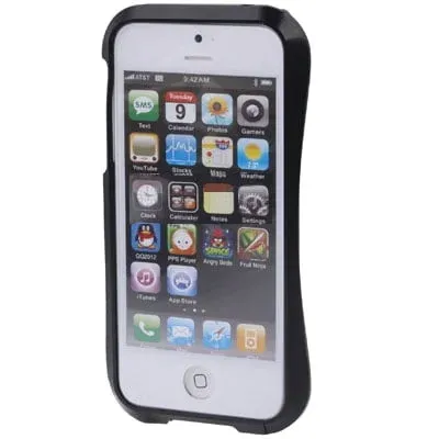 Lækker Metal Frame til iPhone 5/5S/SE. Sort.