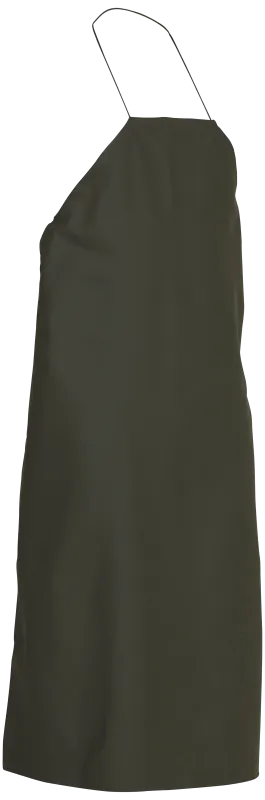 Forklæde m/snøre PVC/PU 035700 oliven Str. one-size