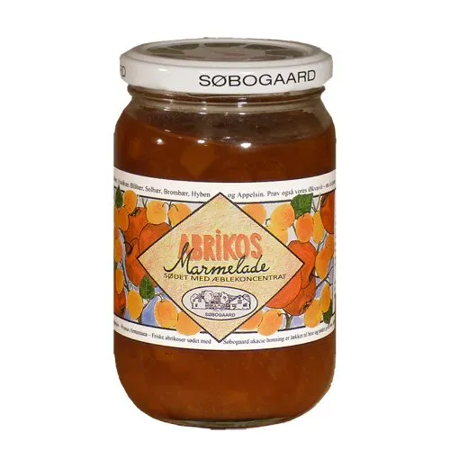 Abrikosmarmelade sødet m æble Øko. - 400 gram