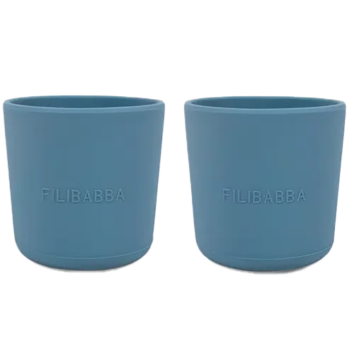 Filibabba Silikone Kop Powder Blue (2 stk)