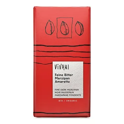 Vivani Mørk Marcipan Amaretto Ø (100 g)