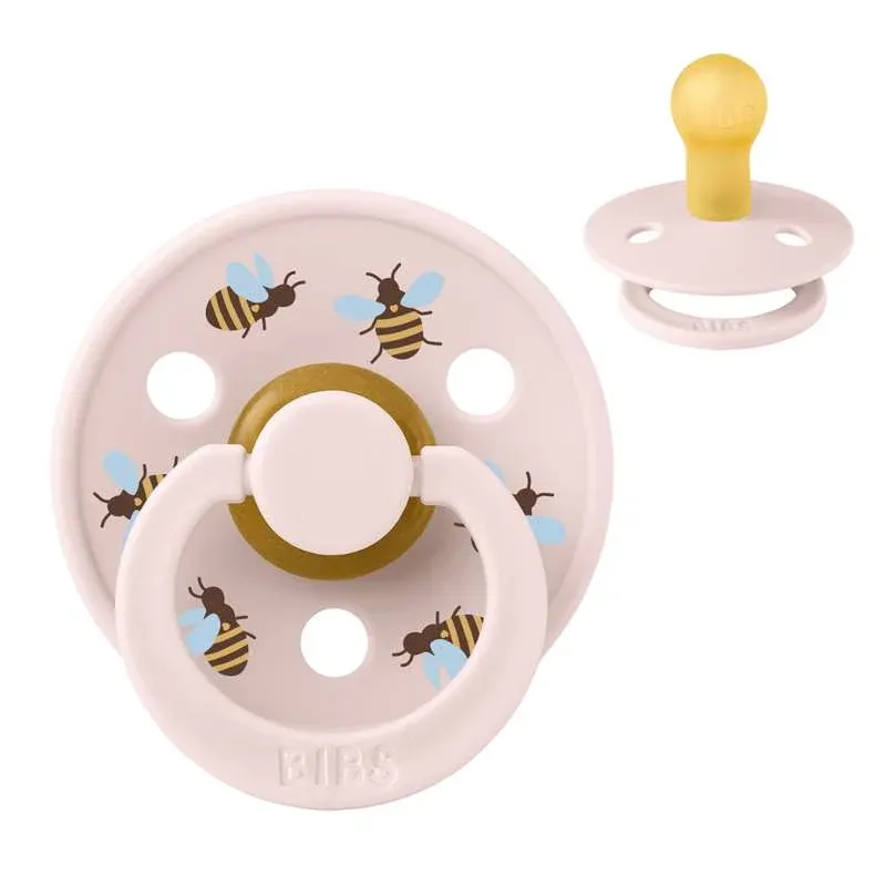 BIBS Rund Colour Sut - Str. 1 - Naturgummi - Bumblebee Studio - Petal