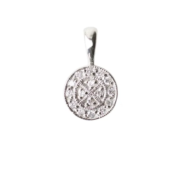 Vedhæng i Sølv med Zirkoniasten 11 x11 mm