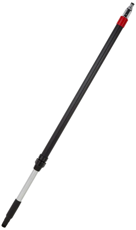 Teleskopskaft m/gennemløb alu 1,06-1,6m ø32mm sort