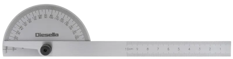 Gradmåler 85x150 mm med solid gradueret bue