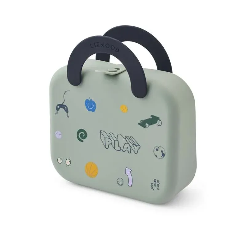 Liewood Elara Madkasse - Foldbar - Silikone - Play/Dusty Peppermint