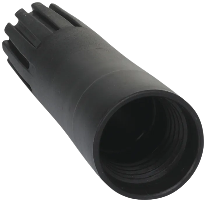 Konus adapter t/gevindskaft, 100 mm, sort