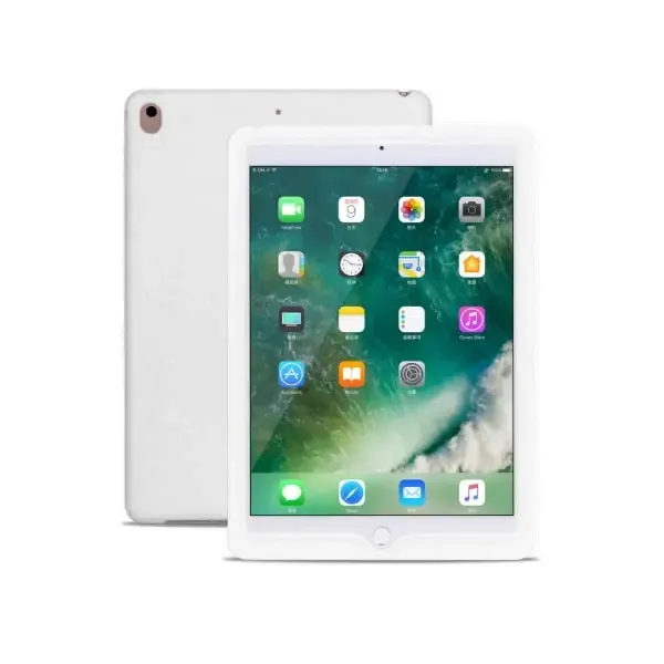 Silikone cover til iPad. Til alle iPad 9,7" modeller. Hvid.
