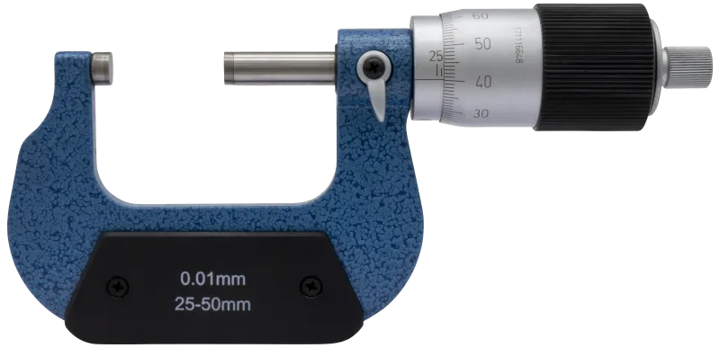 Mikrometerskrue DIN863 25-50×0,01mm m/stor tromle